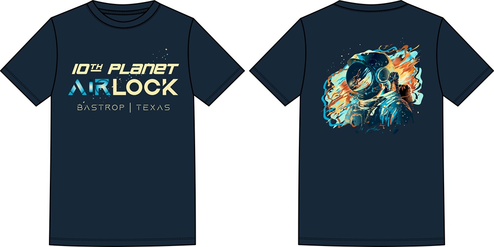 10P Airlock Tshirts Mockup
